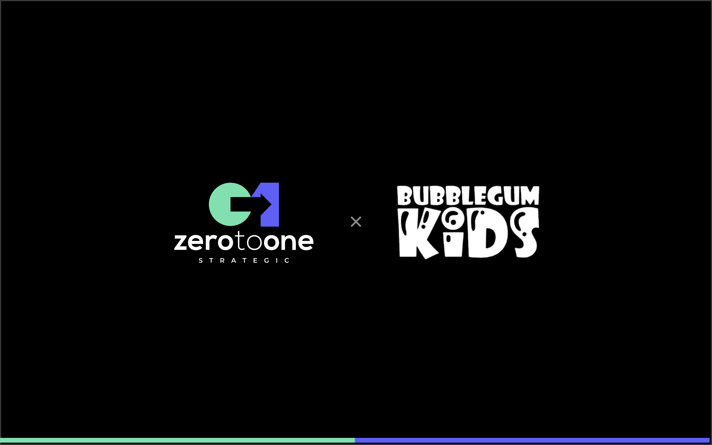 Joint Zero to One Strategic and Bubble Gum Kids Logo